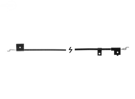Rotary Stopp-vajer, l. 40cm / 117,5cm, Murray Rotary Stopp-vajer, l. 40cm / 117,5cm, Murray